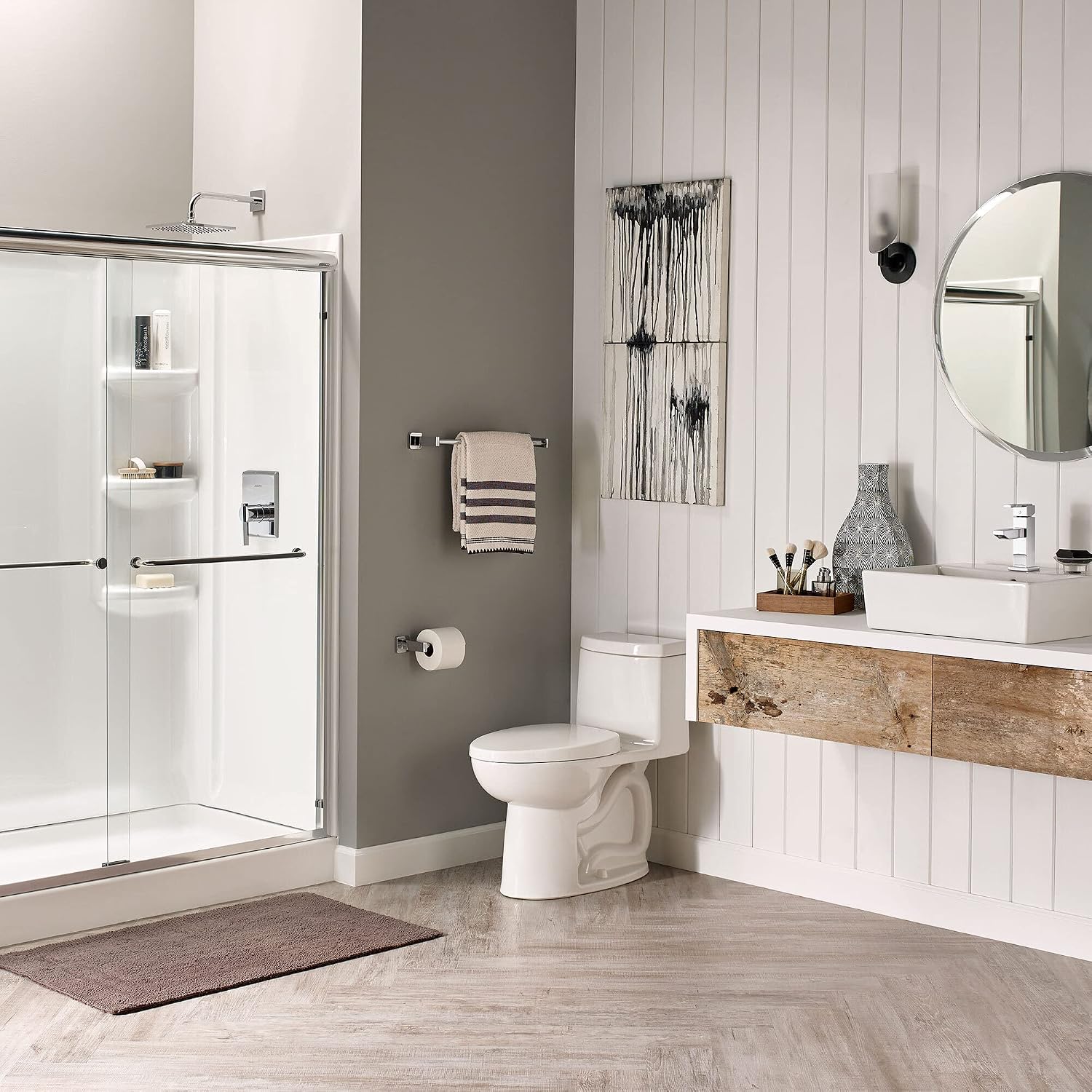 American Standard 2535128.020 1 Piece Loft Right Height Elongated Toilet, White