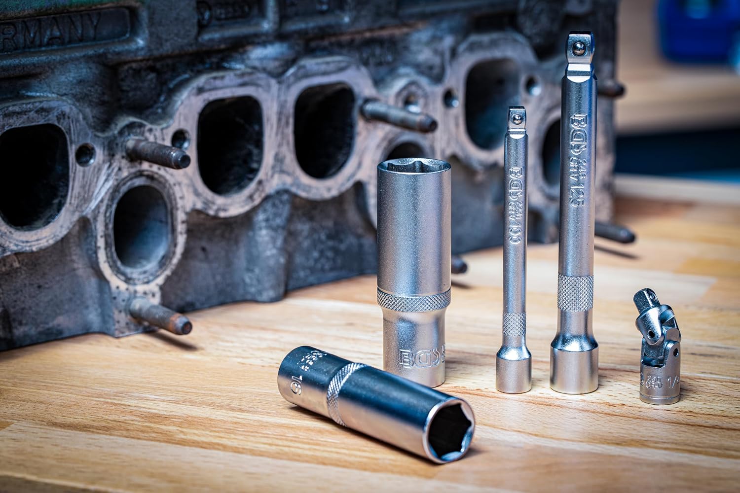 BGS 2286 | Socket Set 12-point | 6.3 mm (1/4') / 10 mm (3/8') / 12.5 mm (1/2') | 192 pcs.