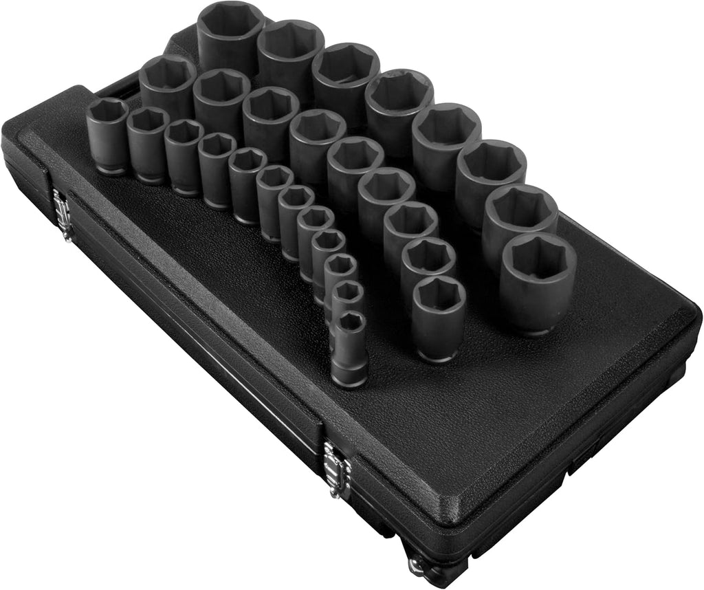 SUNEX TOOLS 4695 3/4-Inch Drive SAE Deep Master Socket Set, 29-Piece