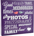 Arpan Large 3-Ring Binder Slip In Photo Album holds 500 6×4' / 10×15 cm photos (Purple)