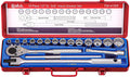 Genius Tools 18PC 1/2' Dr. SAE Hand Socket Set (12-Point) - TW-418S