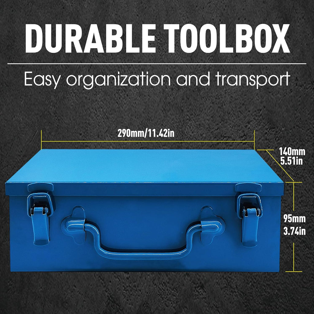 1 Inch Drive Deep Impact Socket Set, 9 Pieces Jumbo Impact Socket Sets, SAE 1' to 2', Chrome Steel, 6-Point Design, Metal Case