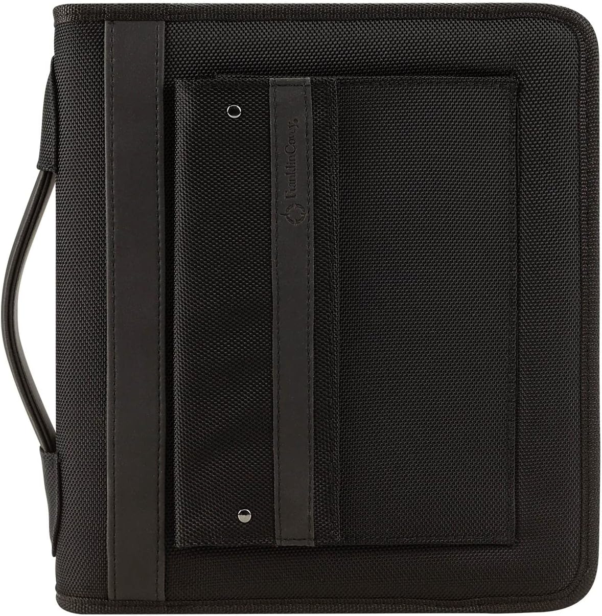 FranklinCovey - Friday Ring-Bound Binder for FranklinCovey Planners | Nylon - Zipper Binder with Handles (Classic, Black)