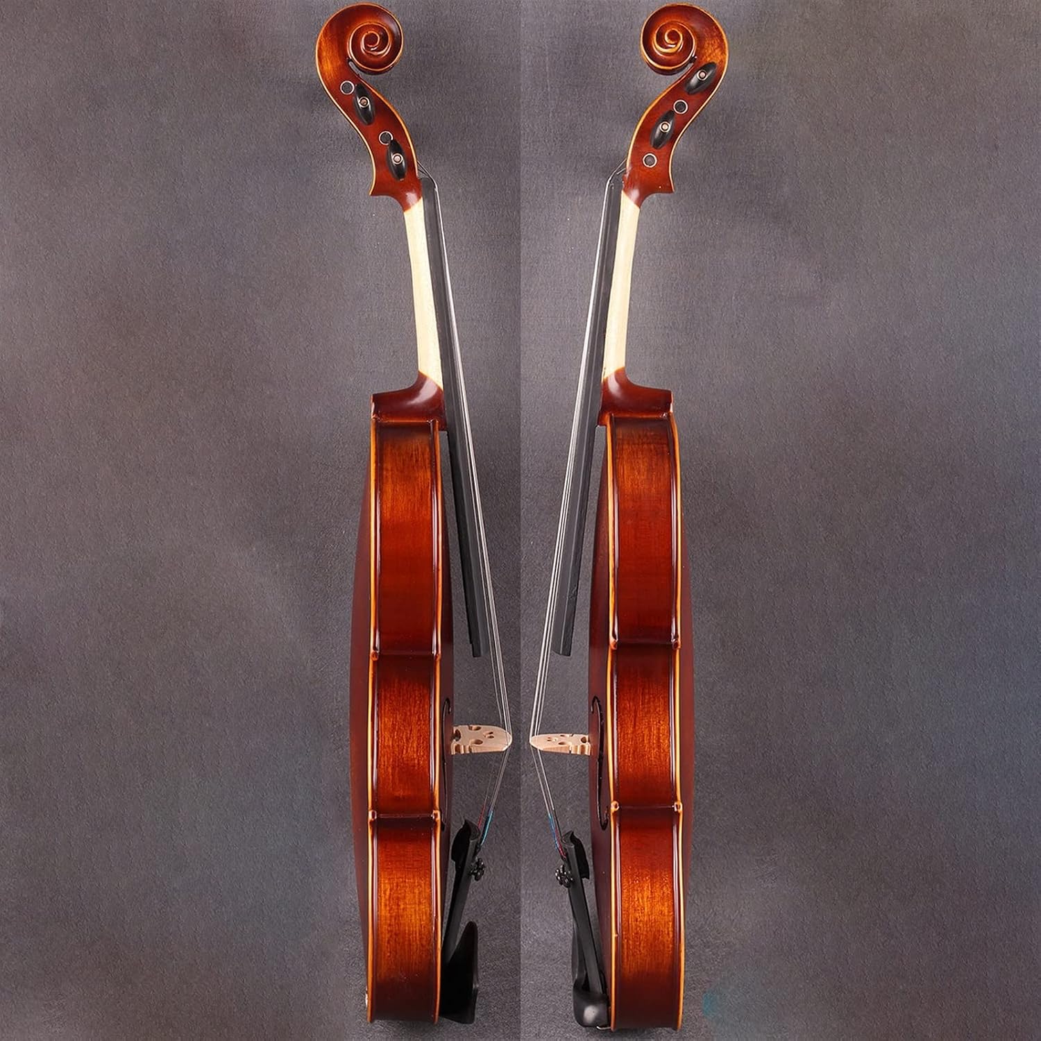 TSTS Solid Wood Rubbed Violin All Handmade Beginner Children Adult Professional Violin Musical Instrument Adults Violins (Color : 4/4)