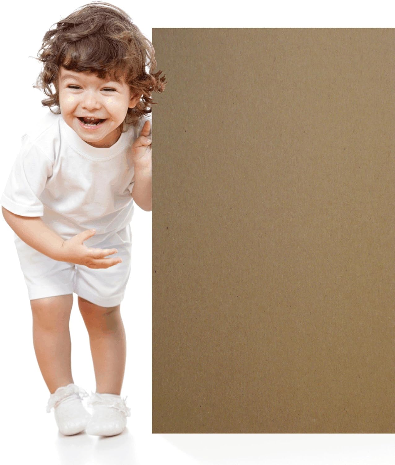 Chipboard - 4 Sheets 11x17 Inch 80pt Heavy Duty Kraft Paper Board for Backing Boards, Albums, Packaging