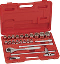 Genius Tools 24 Piece 1/2' Dr. Metric Hand Socket Set (12-Point) TW-424M
