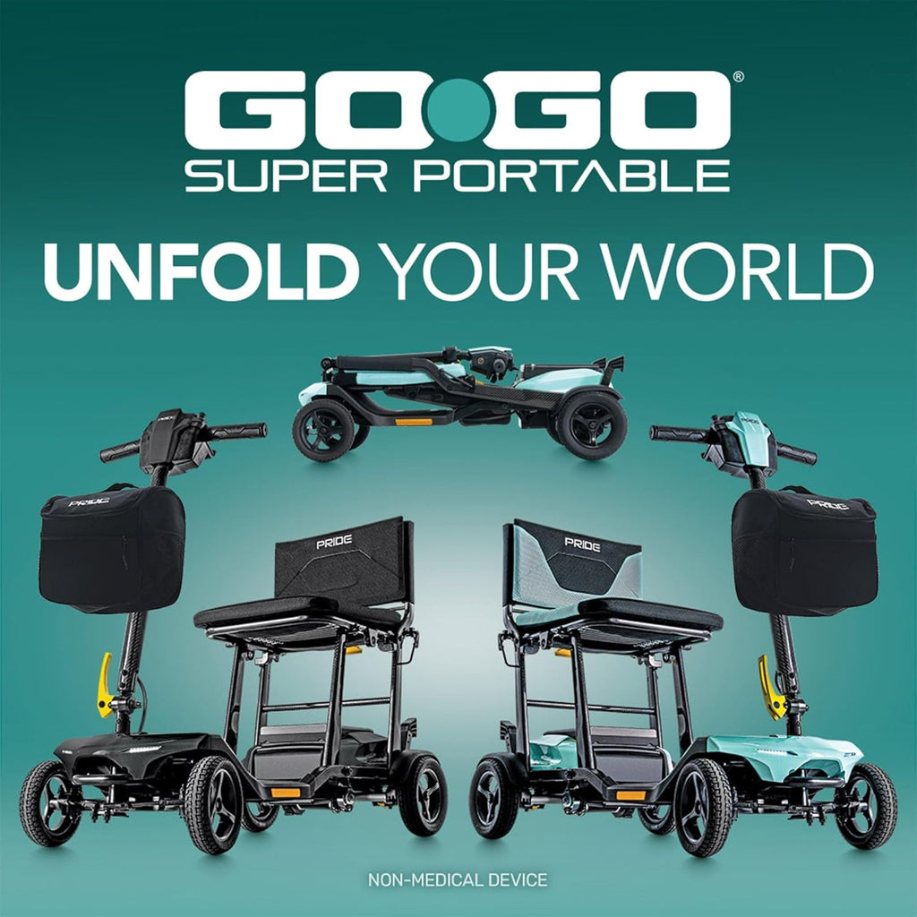 Go Go® Super Portable - Folding Mobility Scooter (Black)