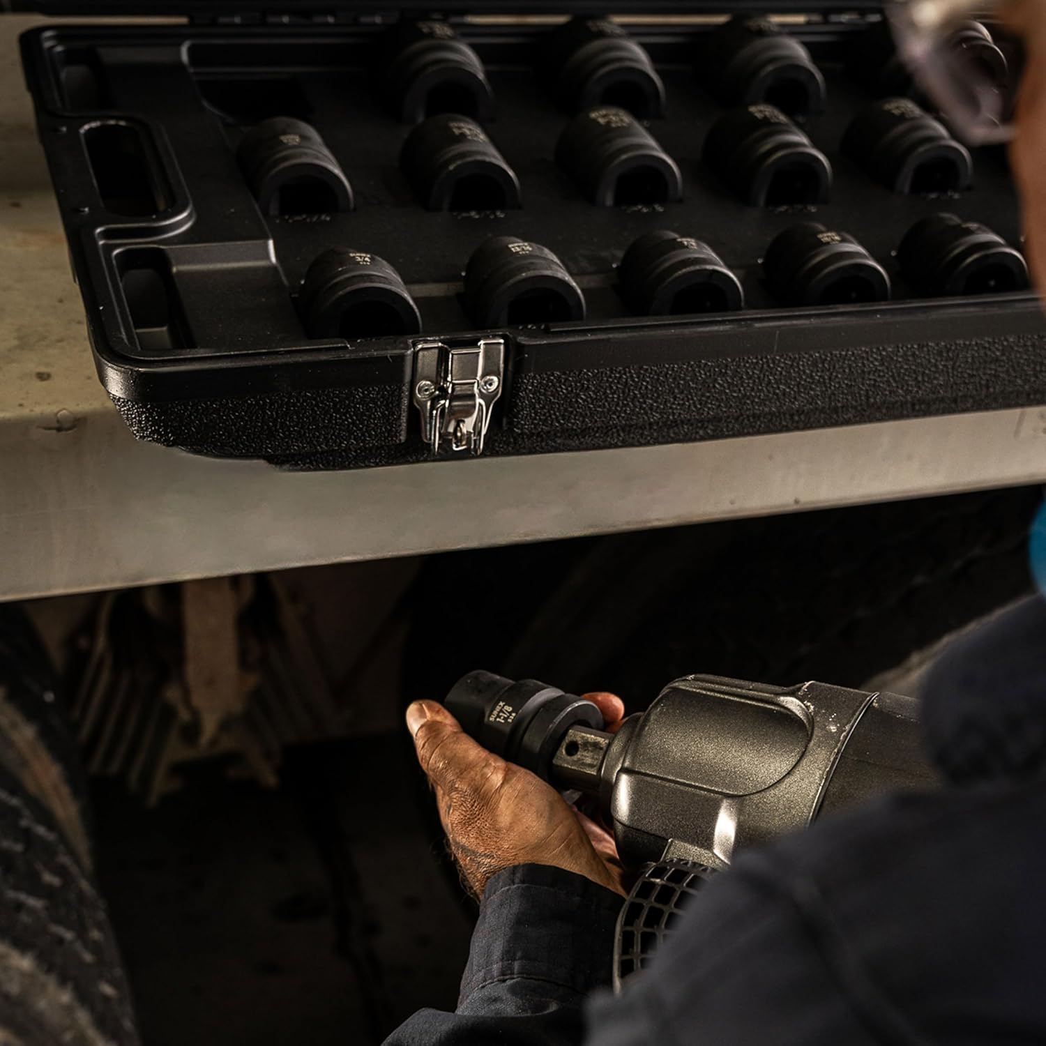 Sunex 5692 1-Inch Drive Fractional SAE 3/4-Inch to 2-Inch Impact Socket Set, 21 piece