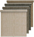 Blackout Roller Shades, Free-Stop Window Blinds with Valance, Room Darkening Thermal Insulated UV Protection Fabric for Home Office,Beige 10