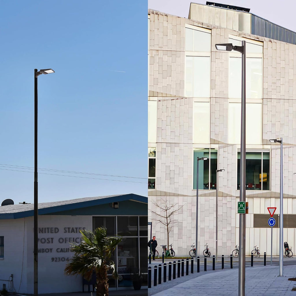 480V 150W LED Parking Lot Light, 5000K 21000LM [Eqv. 500W HPS] LED Shoebox Light with Direct Pole Mount, Outdoor Area Street Light, IP65 20KV Surge Protection, AC 277-480V, UL Listed