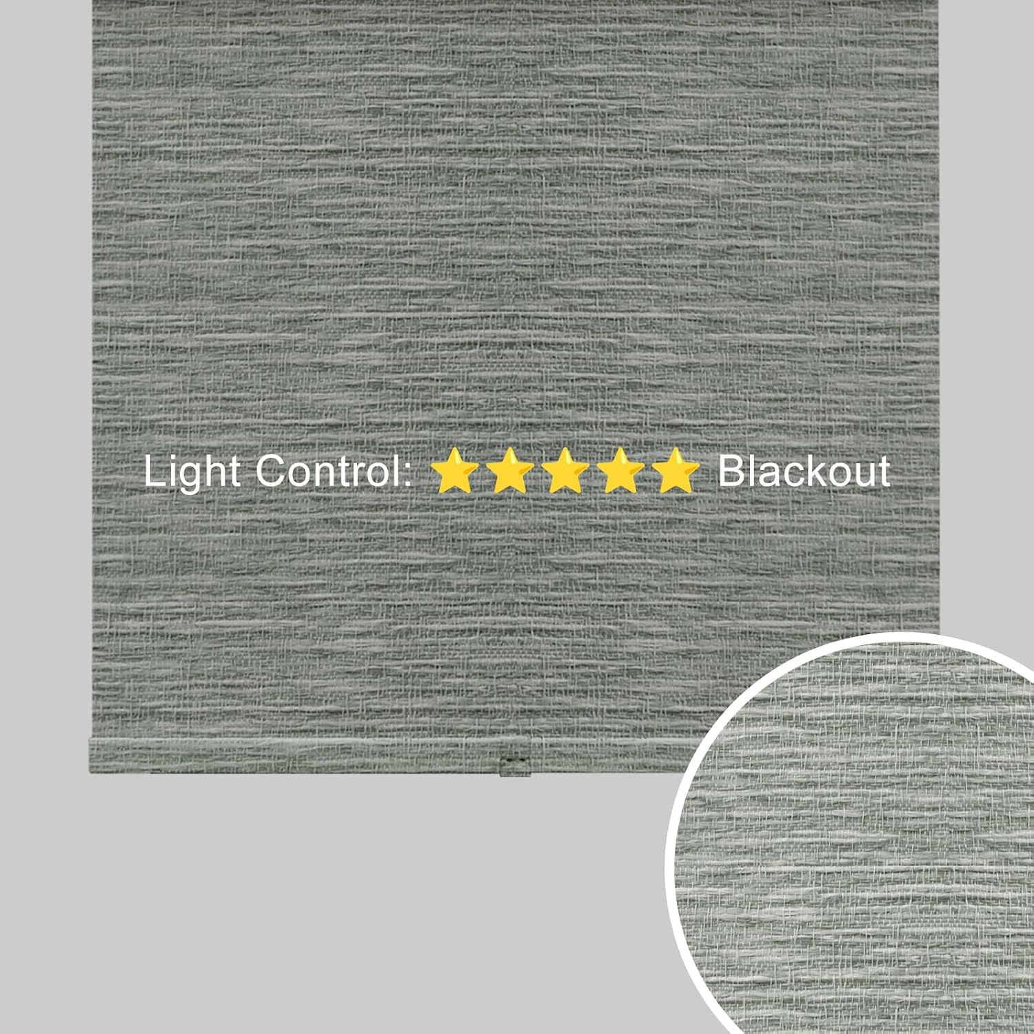 Free-Stop Window Roller Shades, Blackout Room Darkening Blinds, Thermal Insulated UV Protection Fabric with Valance for Office,Light Gray 07
