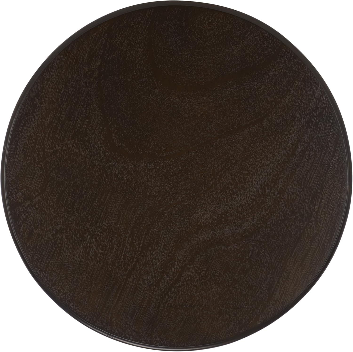 SAFAVIEH Furniture - Mary Pedestal Table - Dark Chocolate - Solid Wood - Farmhouse Pedestal Design - Ideal for Living Room, Entryway, Home Office, 18.1' W x 18.1' D x 26' H (AMH5711F)