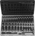 3/8'' Drive 6-Point Standard & Deep Length Socket Set (SAE & Metric)