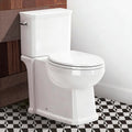 17' Comfort Height Toilet with Soft close seat, Skirted Toilets for Bathroom, Nano Self-Cleaning Glaze, 1.27 GPF Powerful Single Flush, Easy to Clean & Install, ADA Height, 12' Rough-In