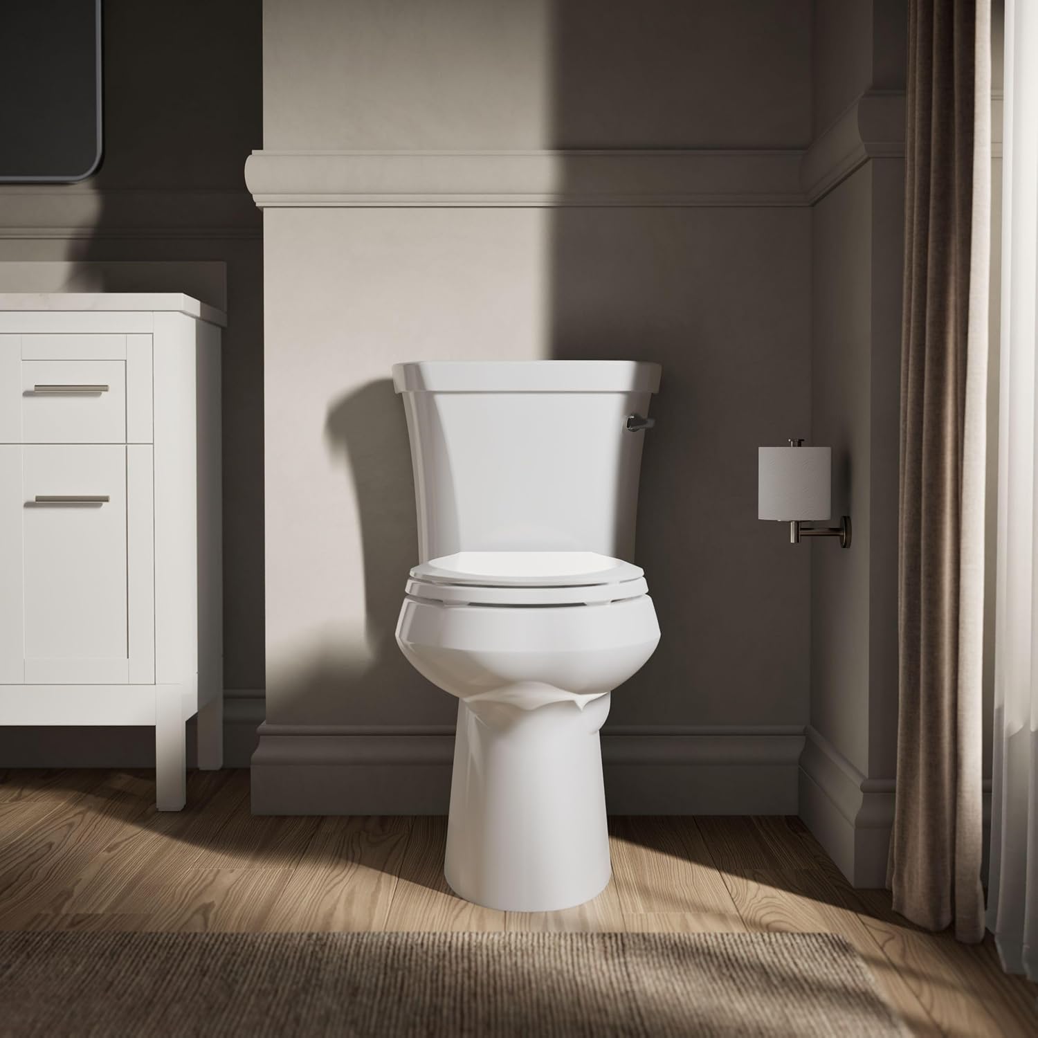 Kohler 3889-UR-0 Highline® Two-piece elongated toilet, 1.28 gpf, White