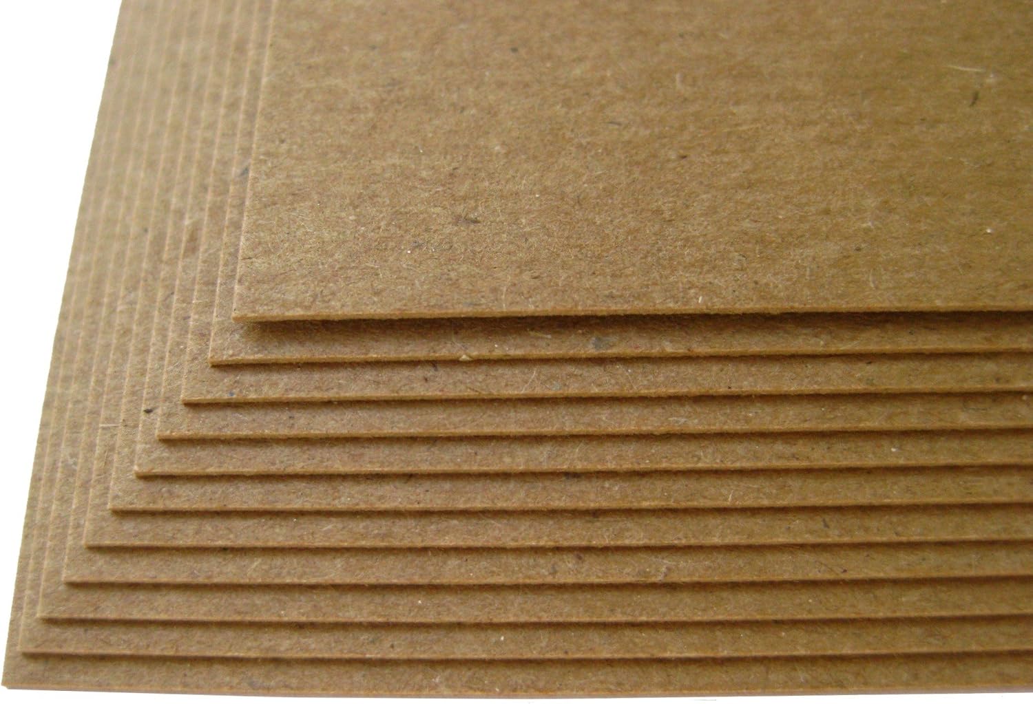 Chipboard - 100 Sheets 8x8 Inch 80pt Heavy Duty Kraft Paper Board for Albums, Scrapbooks, Packaging