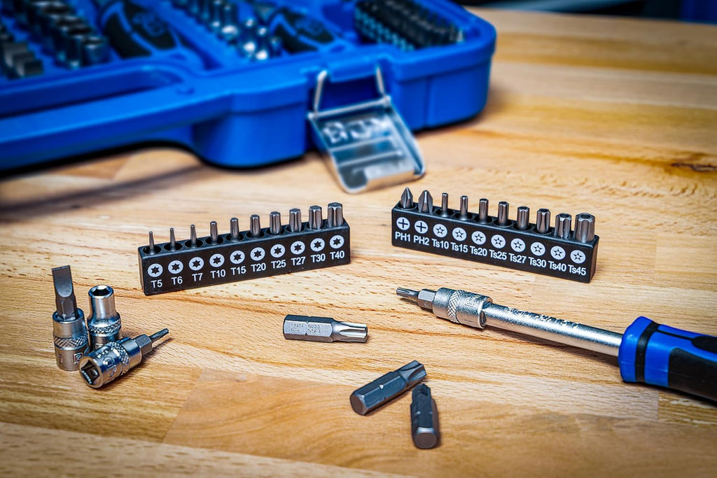 BGS 2286 | Socket Set 12-point | 6.3 mm (1/4') / 10 mm (3/8') / 12.5 mm (1/2') | 192 pcs.