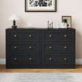 RoyalCraft Black Nightstand Set of 2, Night Stand with 3 Drawers Storage, Modern Bedside Table, End Table for Bedroom, Hallway, Closet