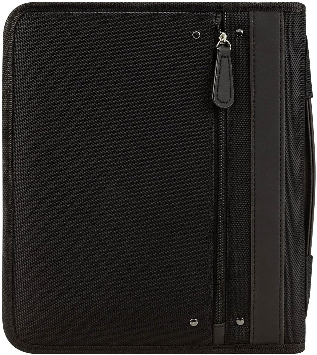 FranklinCovey - Friday Ring-Bound Binder for FranklinCovey Planners | Nylon - Zipper Binder with Handles (Classic, Black)