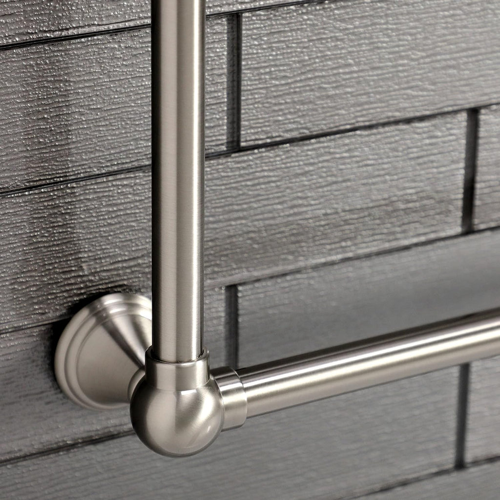 Kingston Brass DTC323019SN Maximilien Wall Mount Towel-Rack, Brushed Nickel