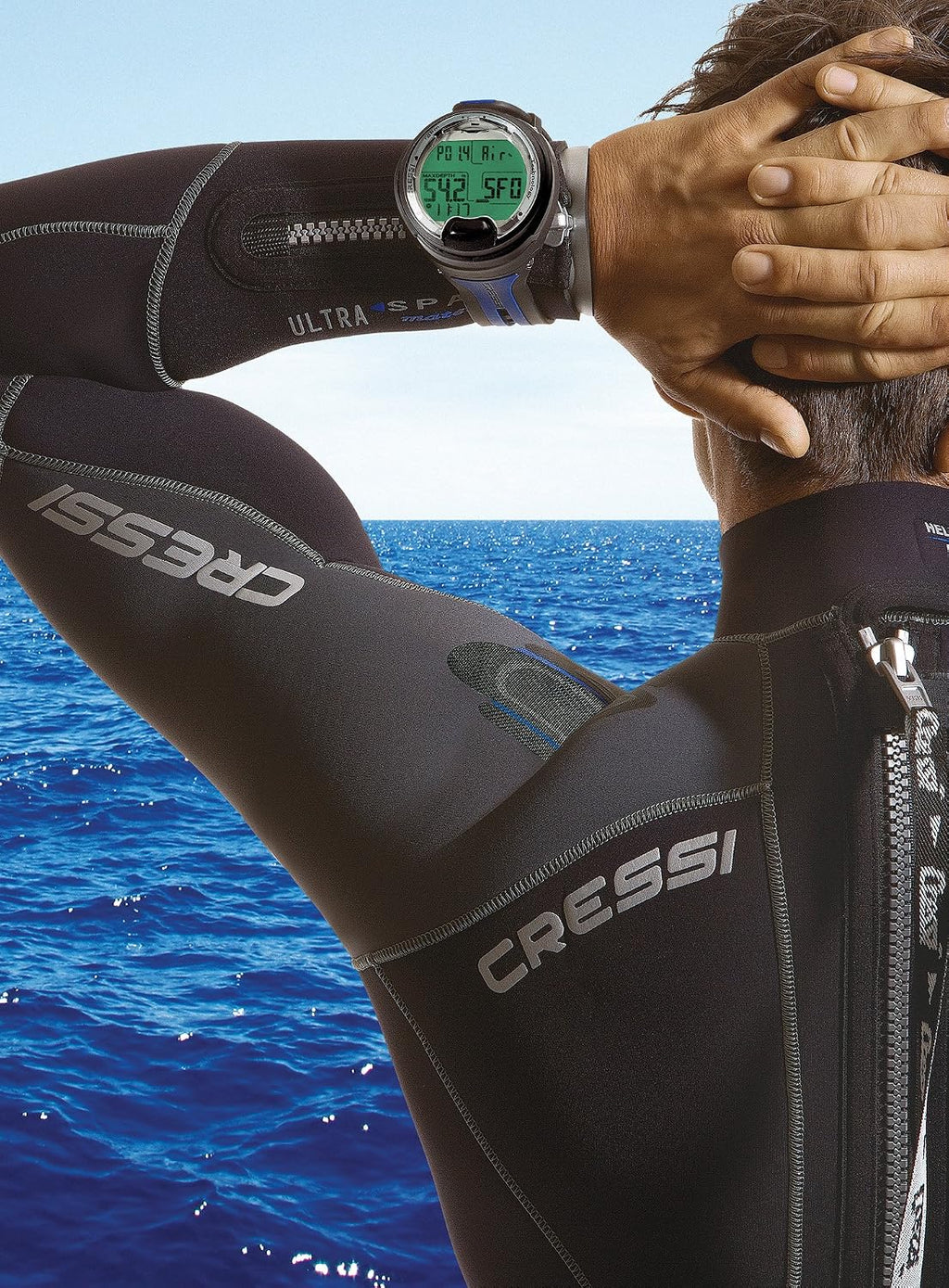 Cressi Leonardo 2.0 Scuba Dive Computer - Air, Nitrox & Gauge Dive Watch - Backlit Waterproof Watch - USB IR Diving Computer