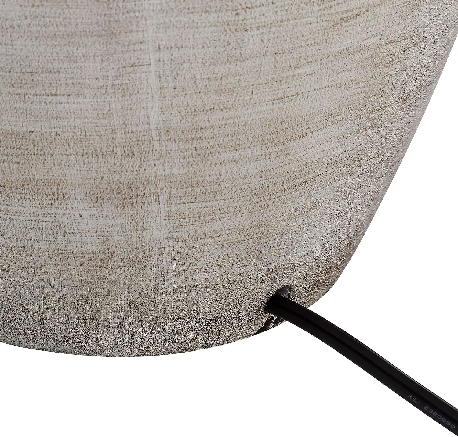 Regency Hill Glenn 27' Tall Urn Natural Cottage Southwestern Table Lamps Set of 2 with Smart Sockets Gray Terra Cotta Living Room Bedroom Bedside Nightstand House Office Home Reading Beige Shade