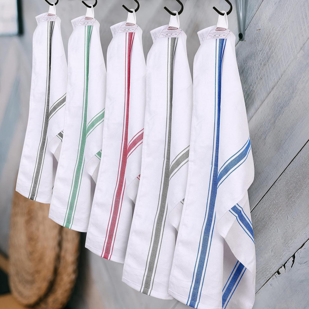 Utopia Towels Dish Towels 300 Pack (15x25 Inches, Blue), Commercial Bulk Kitchen Towels Set, 100% Ring Spun Cotton, 200 GSM, Absorbent Tea Towels for Restaurants, Hotels and Catering