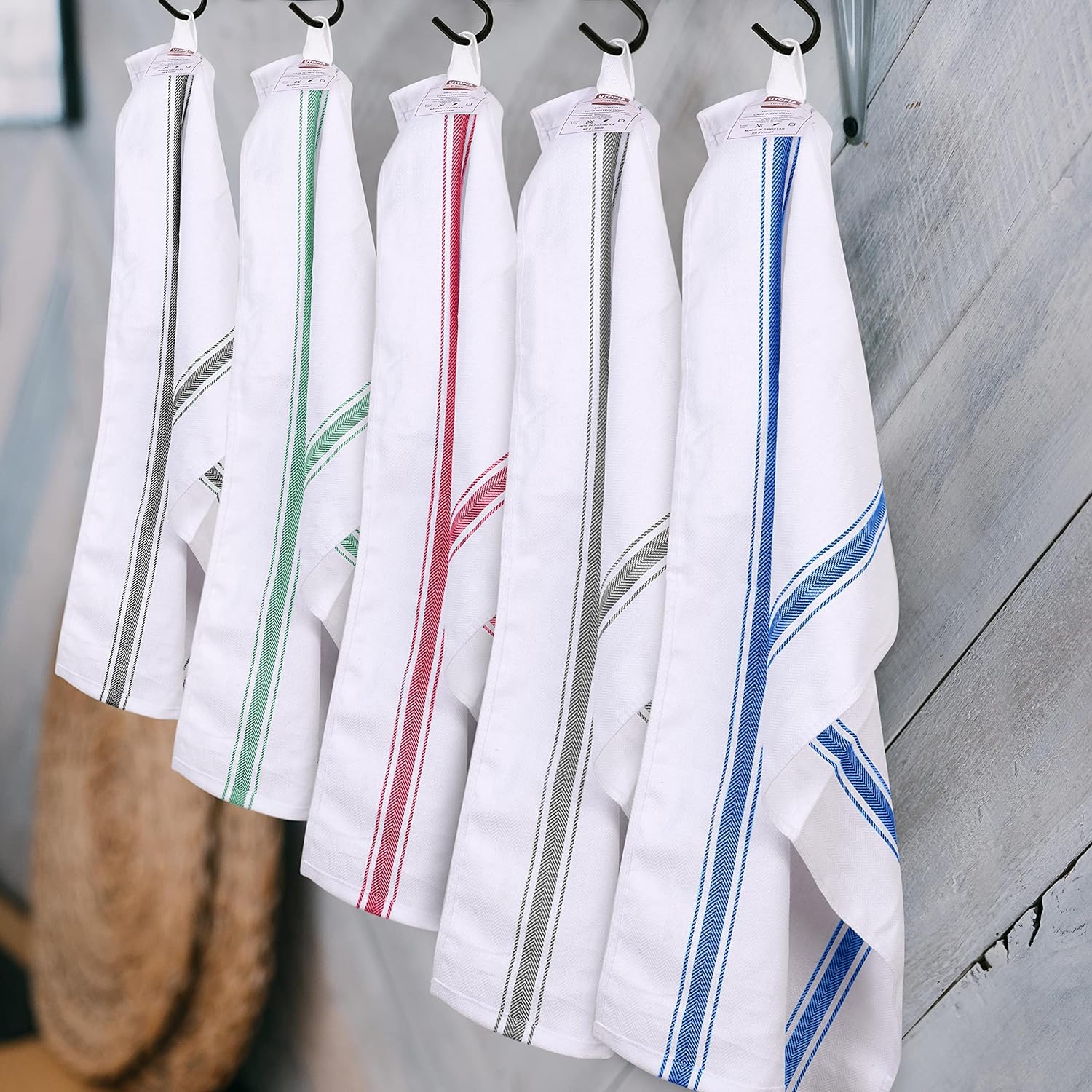 Utopia Towels Dish Towels 300 Pack (15x25 Inches, Blue), Commercial Bulk Kitchen Towels Set, 100% Ring Spun Cotton, 200 GSM, Absorbent Tea Towels for Restaurants, Hotels and Catering