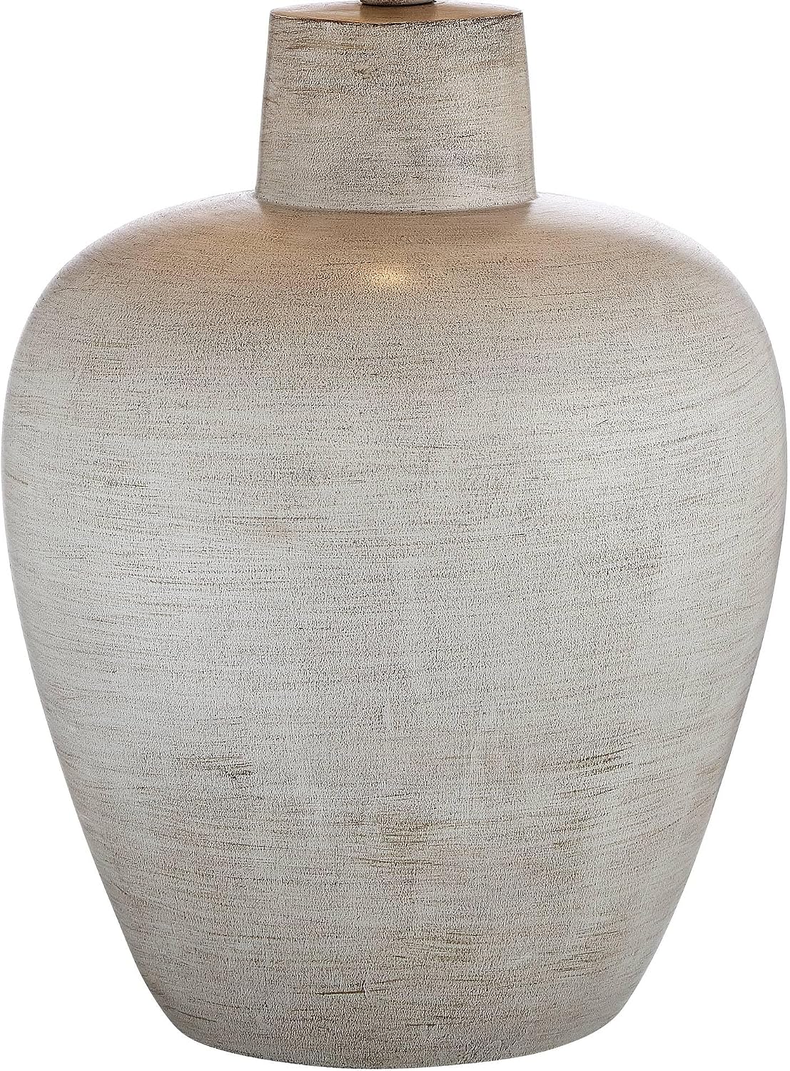 Regency Hill Glenn Rustic Country Cottage Style Table Lamps 27' Tall Set of 2 Southwest Urn Neutral Fabric Drum Shade Decor for Living Room Bedroom House Bedside Nightstand Home Office