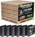 Samsill Durable 4 inch 3 Ring Binder, D Ring Binder, 100% Recycled Chipboard, Black, Pallet of 216 Binders in 36 Cartons