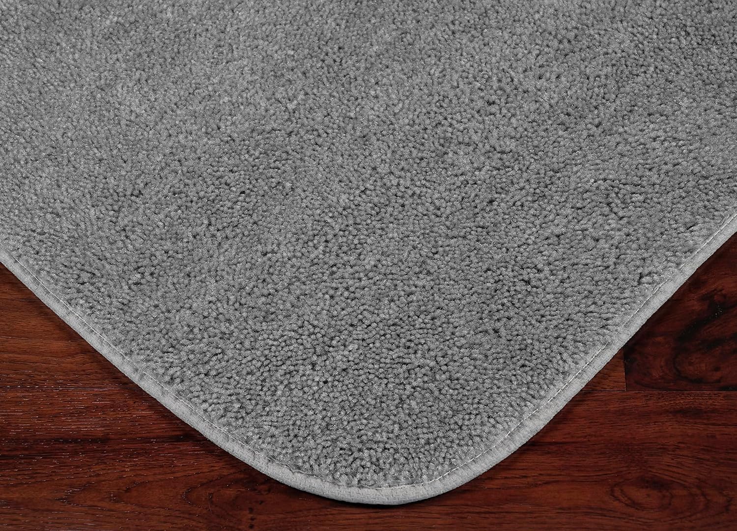 Garland Rug Traditional Plush Washable Nylon Rug, 30-Inch by 50-Inch, Platinum Gray (Pack of 4)