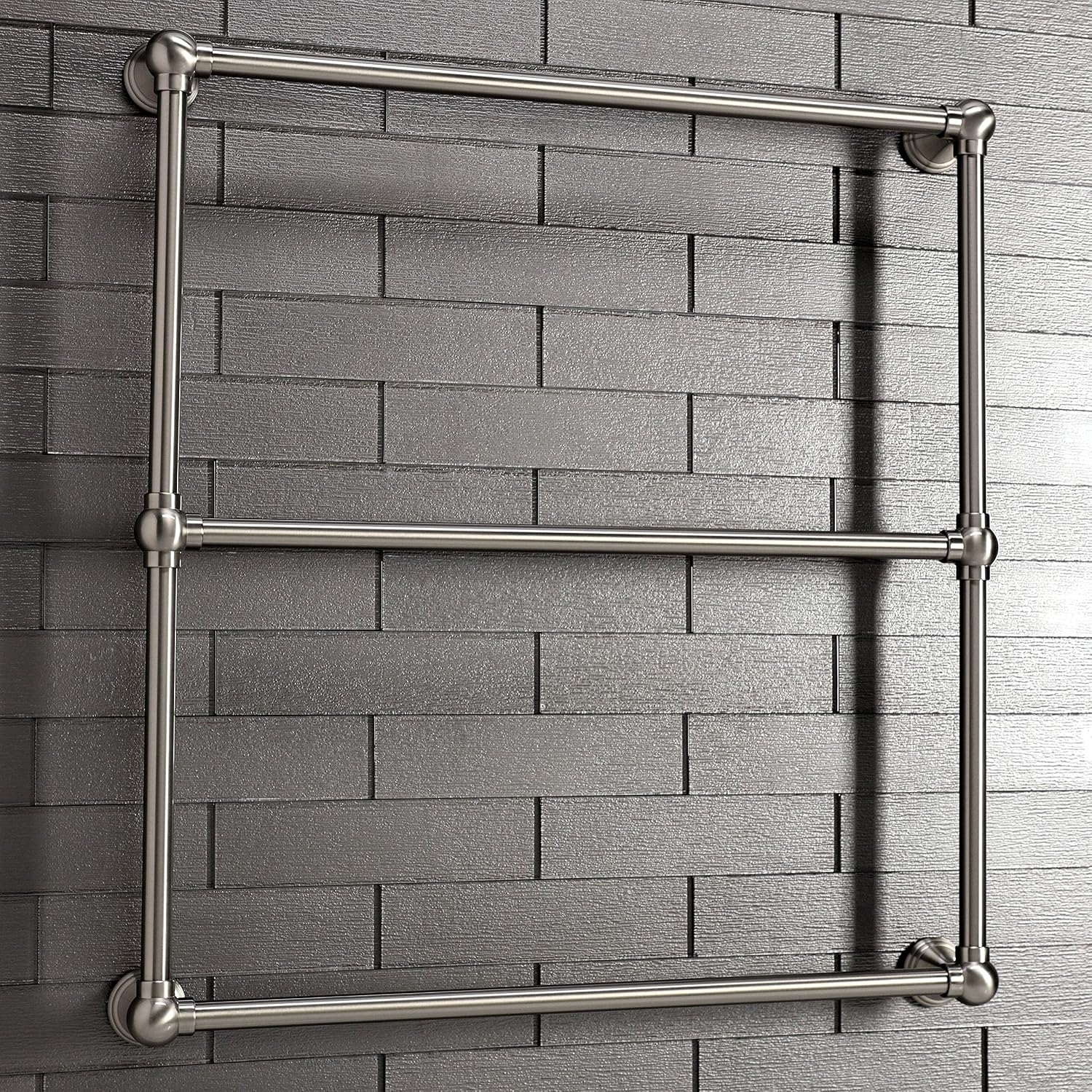 Kingston Brass DTC323019SN Maximilien Wall Mount Towel-Rack, Brushed Nickel